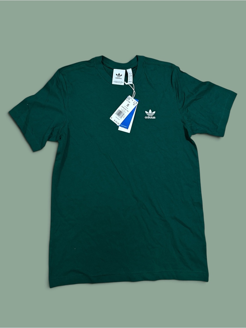 adidas Men's Trefoil Short Sleeve T-Shirt in Forest Green